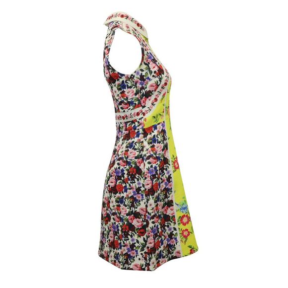 Mary Katrantzou Floral Mid Length Dress In Multicolor Silk - Picture 5 of 6
